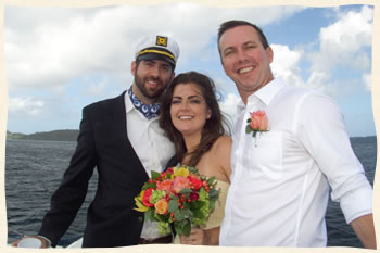 Married by captain on sailboat - US Virgin Islands by Island Wedding Services
